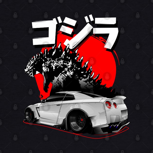 Godzilla GTR R35 Rocket Bunny by rizadeli